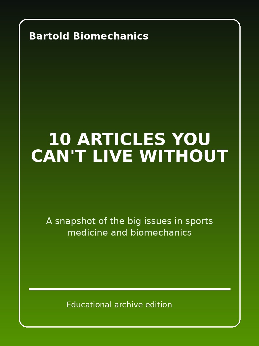 Cover of the Bartold Biomechanics educational ebook